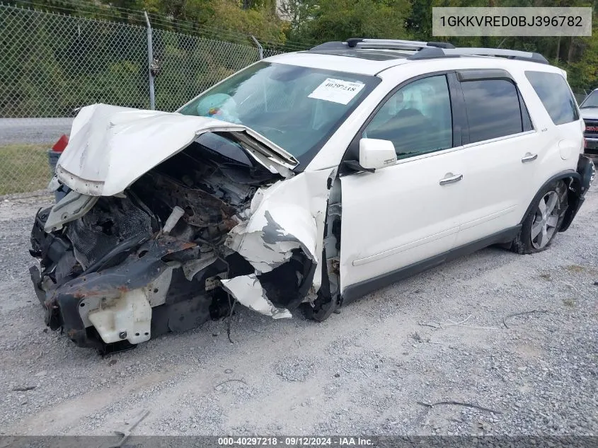 2011 GMC Acadia Slt-1 VIN: 1GKKVRED0BJ396782 Lot: 40297218