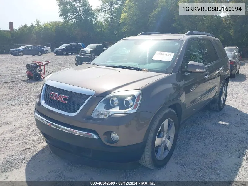 1GKKVRED8BJ160994 2011 GMC Acadia Slt-1