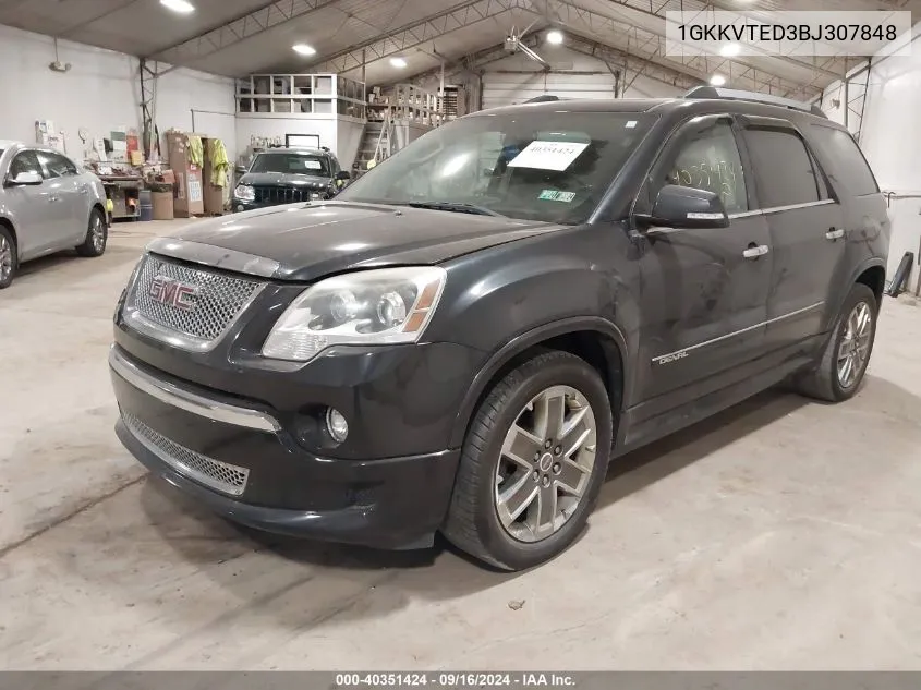 1GKKVTED3BJ307848 2011 GMC Acadia Denali