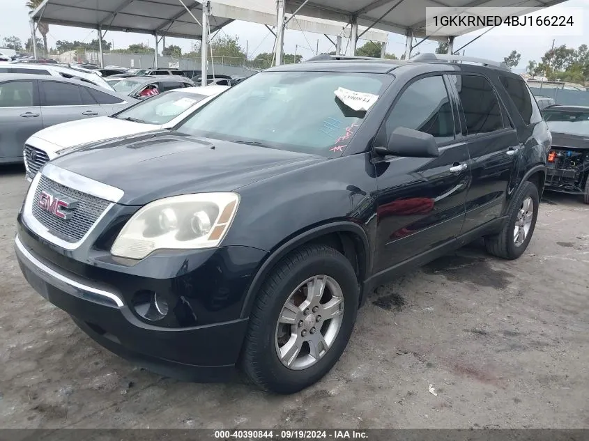 2011 GMC Acadia Sl VIN: 1GKKRNED4BJ166224 Lot: 40390844