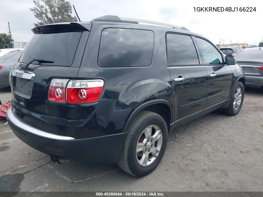 2011 GMC Acadia Sl VIN: 1GKKRNED4BJ166224 Lot: 40390844