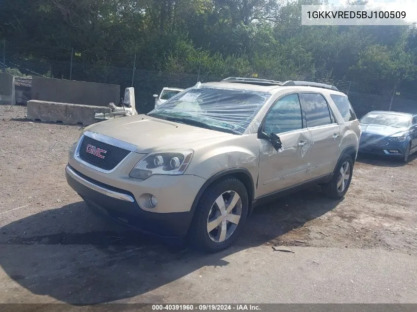 2011 GMC Acadia Slt-1 VIN: 1GKKVRED5BJ100509 Lot: 40391960