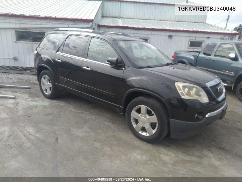 2011 GMC Acadia Slt-1 VIN: 1GKKVRED0BJ340048 Lot: 40405558