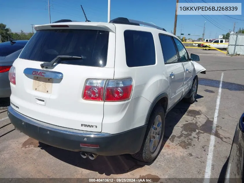 2011 GMC Acadia Sle VIN: 1GKKVPED6BJ268339 Lot: 40413612