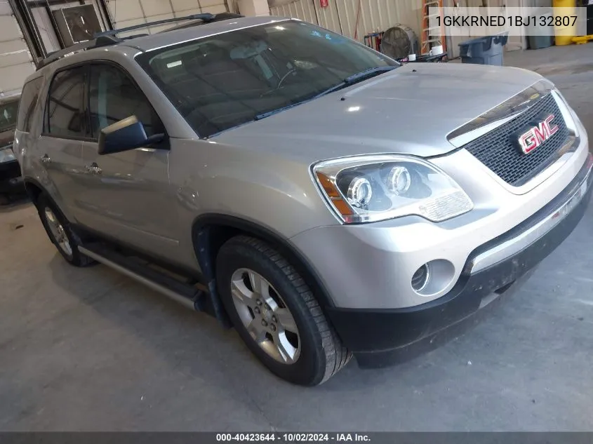 2011 GMC Acadia Sl VIN: 1GKKRNED1BJ132807 Lot: 40423644