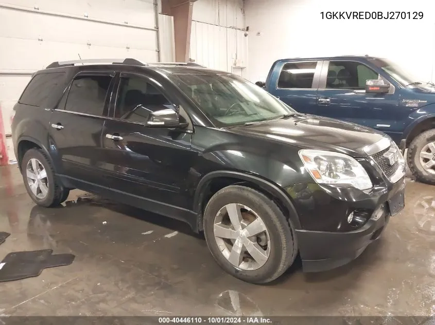 2011 GMC Acadia Slt-1 VIN: 1GKKVRED0BJ270129 Lot: 40446110