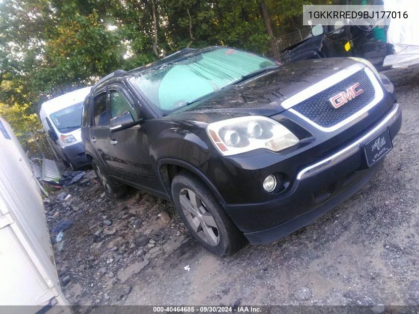 2011 GMC Acadia Slt-1 VIN: 1GKKRRED9BJ177016 Lot: 40464685