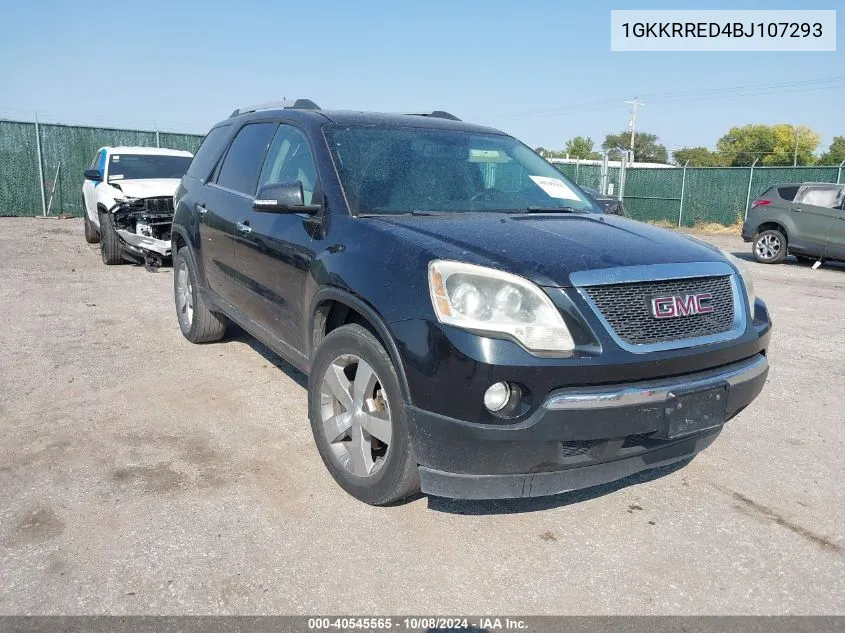 2011 GMC Acadia Slt-1 VIN: 1GKKRRED4BJ107293 Lot: 40545565