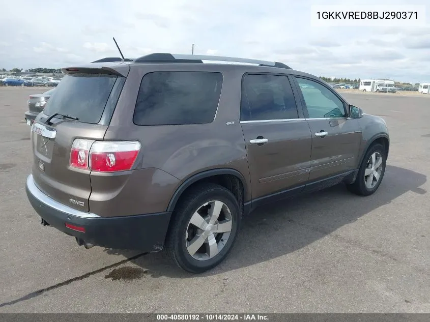 2011 GMC Acadia Slt-1 VIN: 1GKKVRED8BJ290371 Lot: 40580192