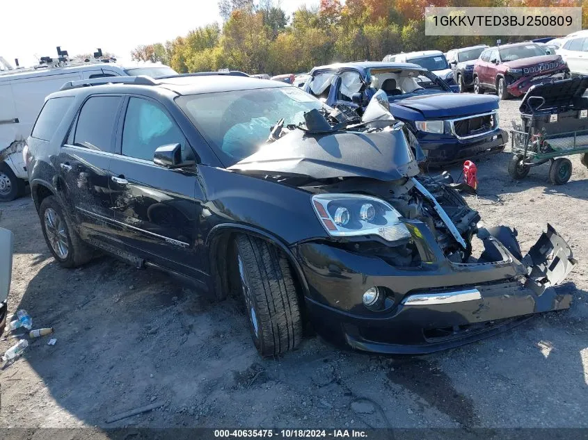 1GKKVTED3BJ250809 2011 GMC Acadia Denali