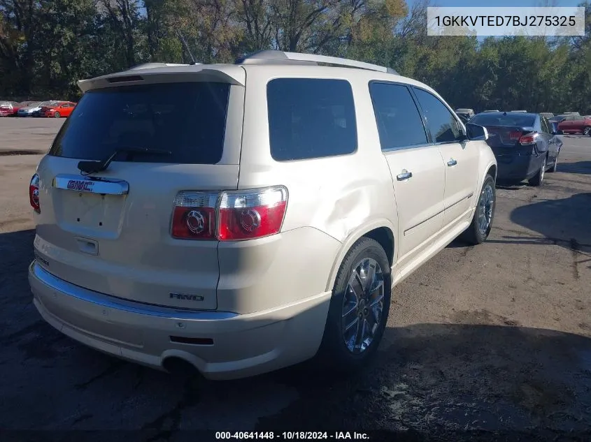 1GKKVTED7BJ275325 2011 GMC Acadia Denali