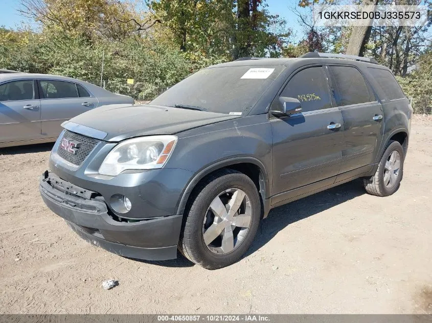 2011 GMC Acadia Slt-2 VIN: 1GKKRSED0BJ335573 Lot: 40650857