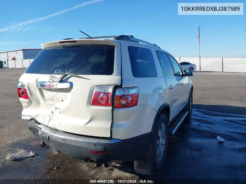 1GKKRREDXBJ387589 2011 GMC Acadia Slt-1