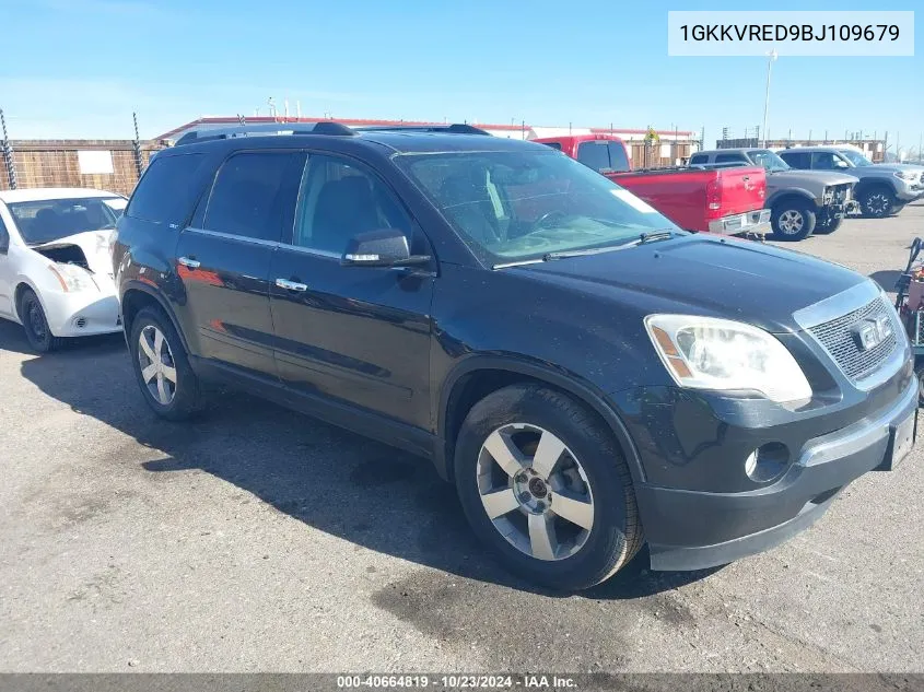 2011 GMC Acadia Slt-1 VIN: 1GKKVRED9BJ109679 Lot: 40664819