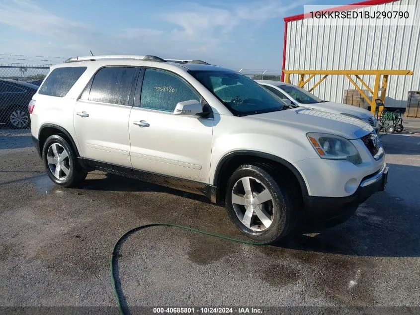 2011 GMC Acadia Slt-2 VIN: 1GKKRSED1BJ290790 Lot: 40685801