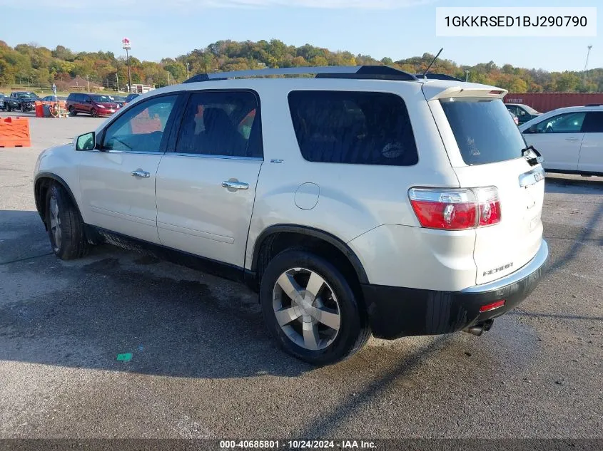 2011 GMC Acadia Slt-2 VIN: 1GKKRSED1BJ290790 Lot: 40685801