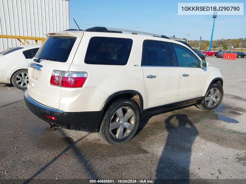 2011 GMC Acadia Slt-2 VIN: 1GKKRSED1BJ290790 Lot: 40685801