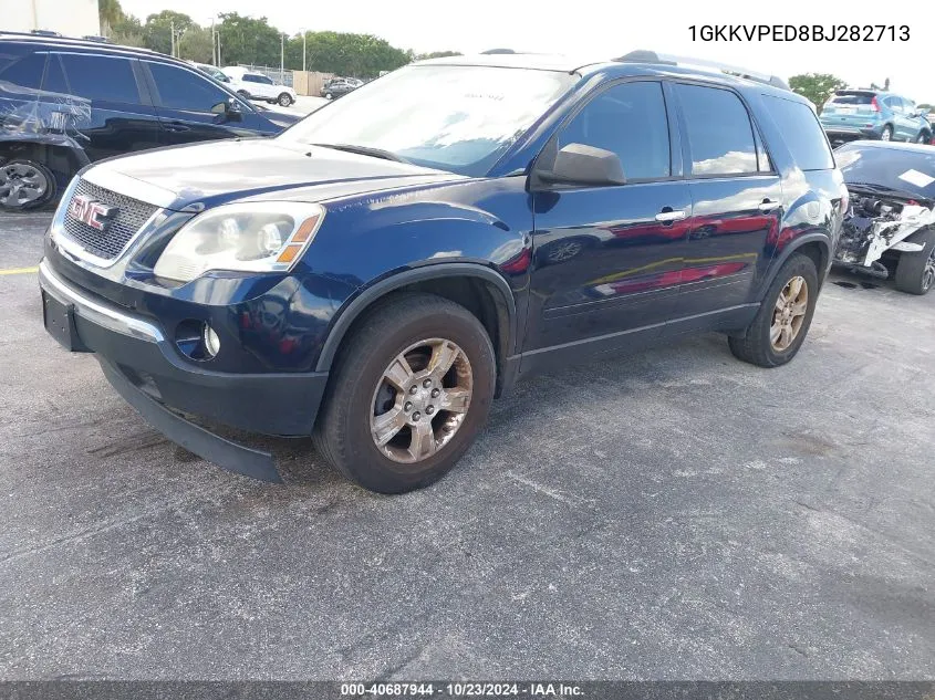 2011 GMC Acadia Sle VIN: 1GKKVPED8BJ282713 Lot: 40687944