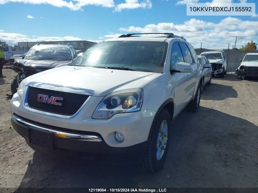 2012 GMC Acadia VIN: 1GKKVPEDXCJ155592 Lot: 12119084