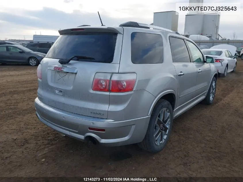 1GKKVTED7CJ325643 2012 GMC Acadia