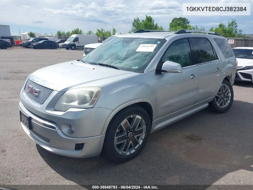 1GKKVTED8CJ382384 2012 GMC Acadia Denali