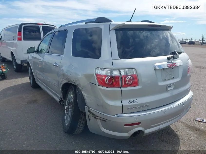 1GKKVTED8CJ382384 2012 GMC Acadia Denali