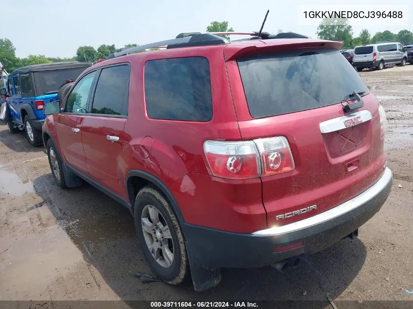 2012 GMC Acadia Sl VIN: 1GKKVNED8CJ396488 Lot: 39711604