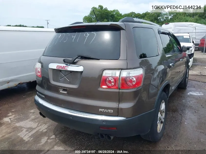 2012 GMC Acadia Sle VIN: 1GKKVPED6CJ144234 Lot: 39734197