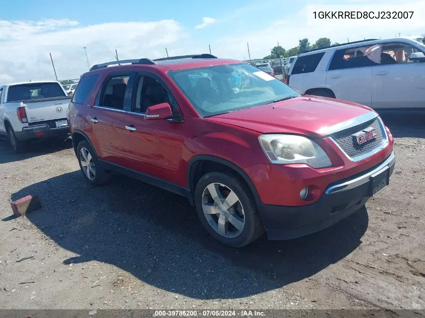 2012 GMC Acadia Slt-1 VIN: 1GKKRRED8CJ232007 Lot: 39785200