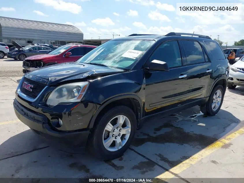 1GKKRNED9CJ404649 2012 GMC Acadia Sl