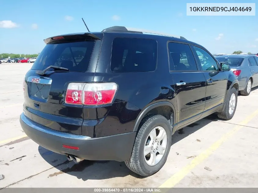 1GKKRNED9CJ404649 2012 GMC Acadia Sl