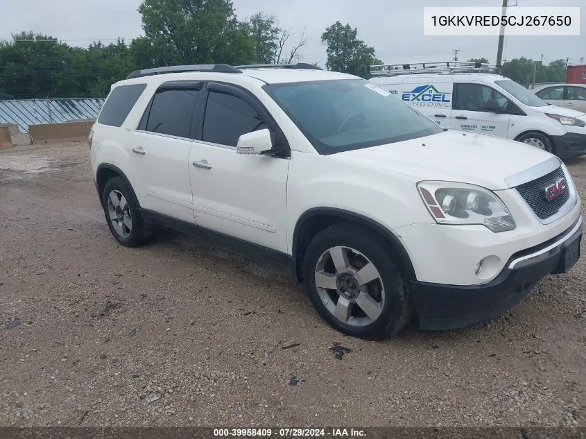 2012 GMC Acadia Slt-1 VIN: 1GKKVRED5CJ267650 Lot: 39958409