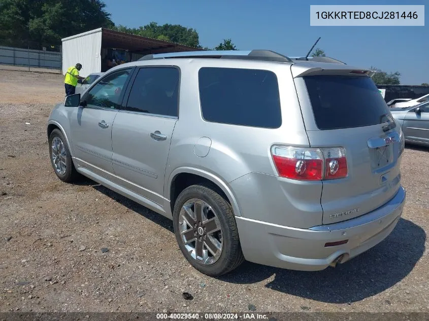 1GKKRTED8CJ281446 2012 GMC Acadia Denali