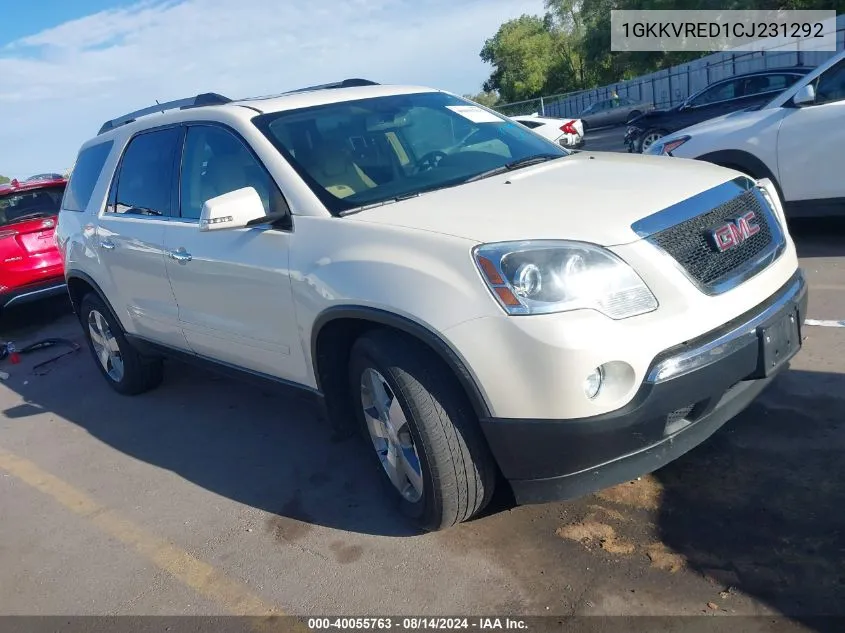 2012 GMC Acadia Slt-1 VIN: 1GKKVRED1CJ231292 Lot: 40055763