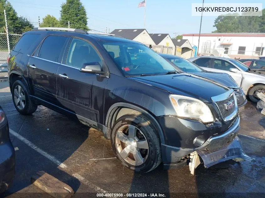 2012 GMC Acadia Slt-1 VIN: 1GKKVRED8CJ123719 Lot: 40075908