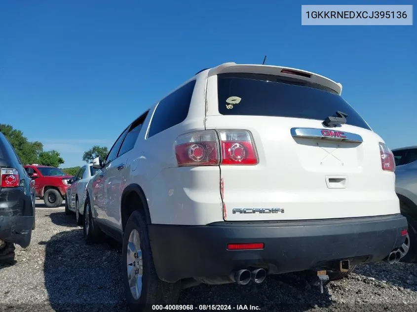 1GKKRNEDXCJ395136 2012 GMC Acadia Sl