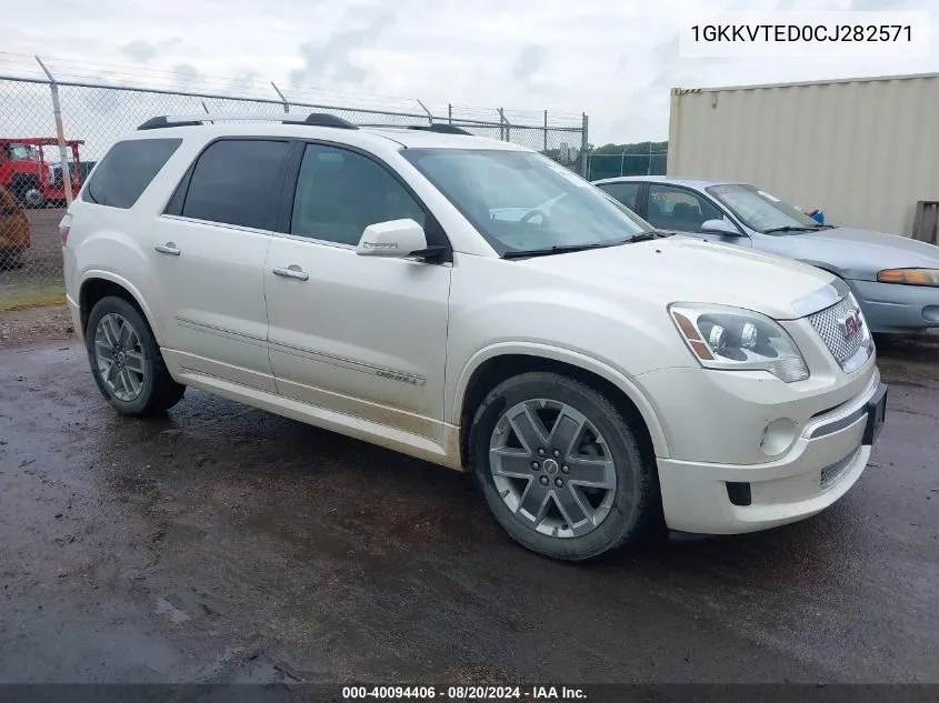 1GKKVTED0CJ282571 2012 GMC Acadia Denali