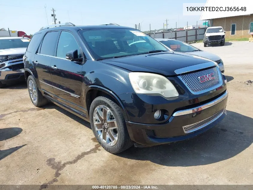 1GKKRTED2CJ365648 2012 GMC Acadia Denali