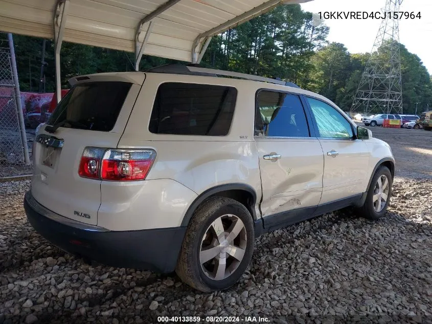 2012 GMC Acadia Slt-1 VIN: 1GKKVRED4CJ157964 Lot: 40133859