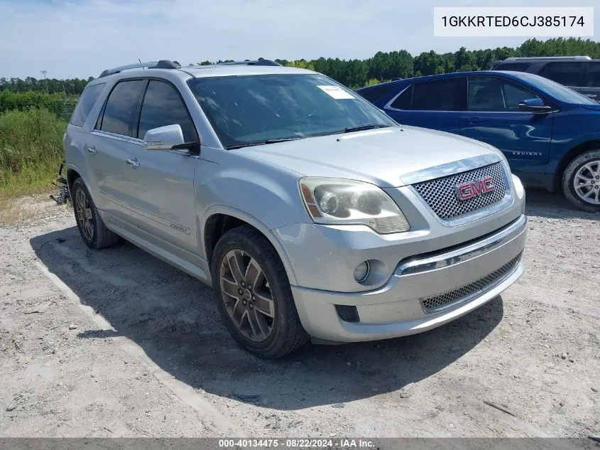 1GKKRTED6CJ385174 2012 GMC Acadia Denali