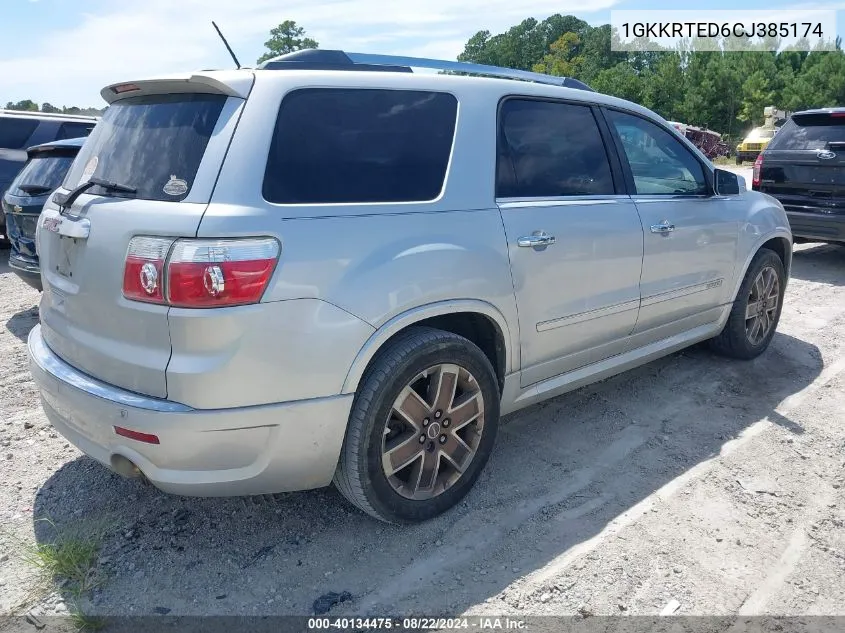 1GKKRTED6CJ385174 2012 GMC Acadia Denali