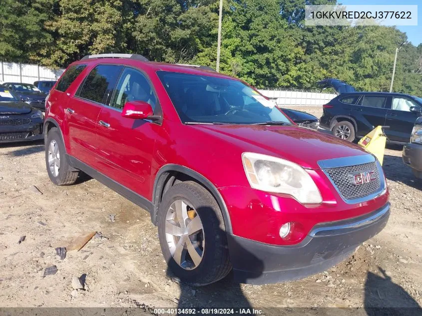 2012 GMC Acadia Slt-1 VIN: 1GKKVRED2CJ377622 Lot: 40134592