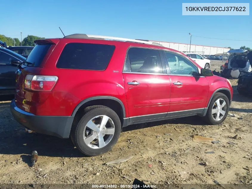 2012 GMC Acadia Slt-1 VIN: 1GKKVRED2CJ377622 Lot: 40134592