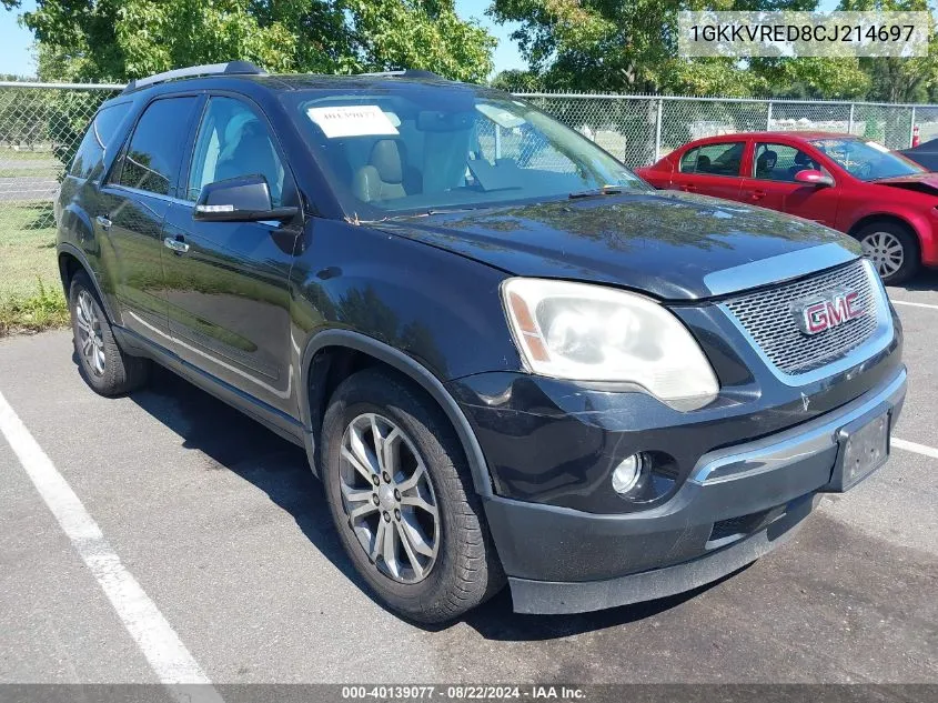 2012 GMC Acadia Slt-1 VIN: 1GKKVRED8CJ214697 Lot: 40139077