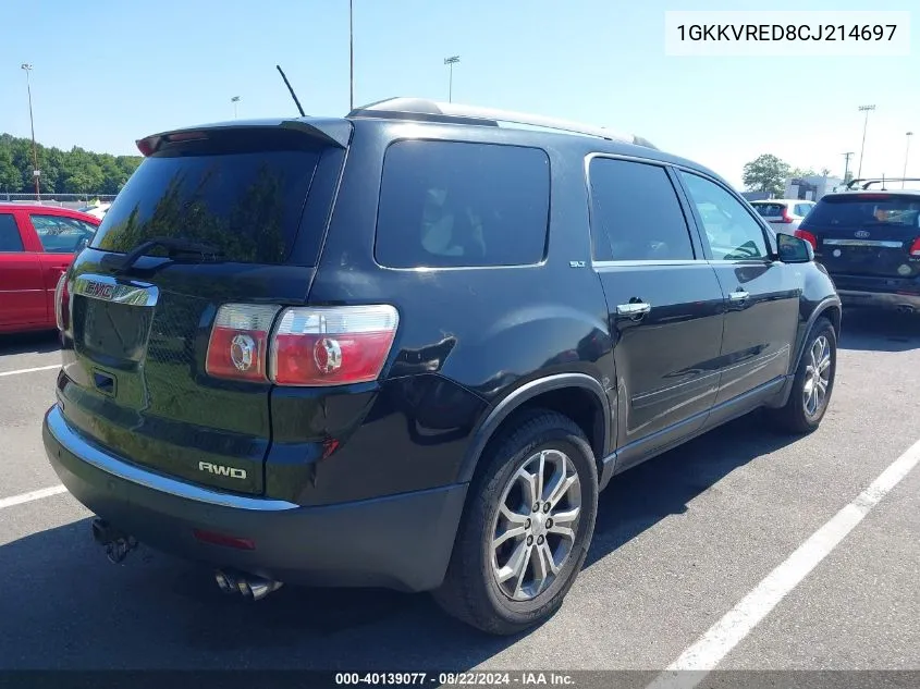 1GKKVRED8CJ214697 2012 GMC Acadia Slt-1