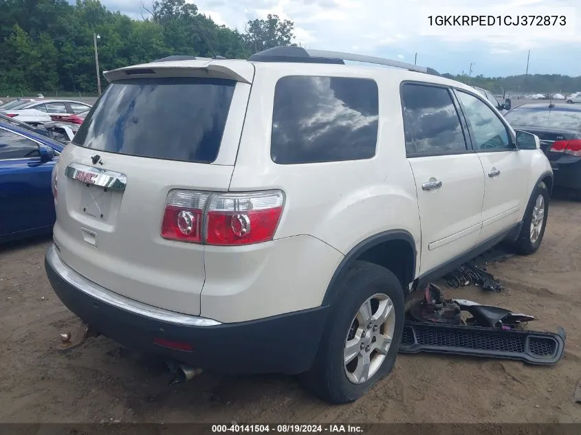 2012 GMC Acadia Sle VIN: 1GKKRPED1CJ372873 Lot: 40141504