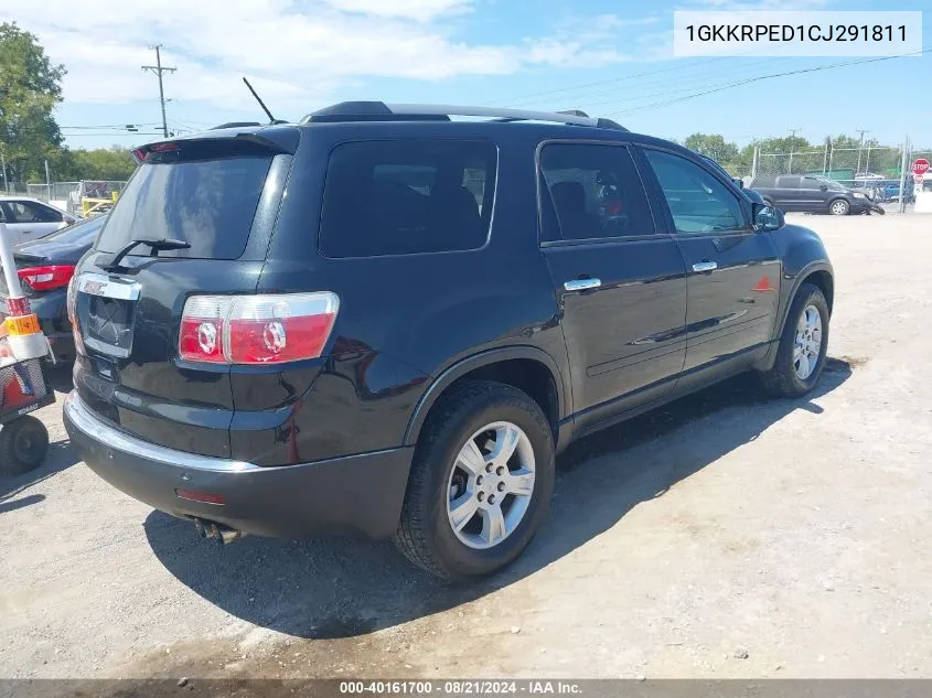 2012 GMC Acadia Sle VIN: 1GKKRPED1CJ291811 Lot: 40161700