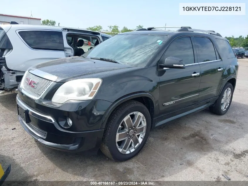 1GKKVTED7CJ228121 2012 GMC Acadia Denali