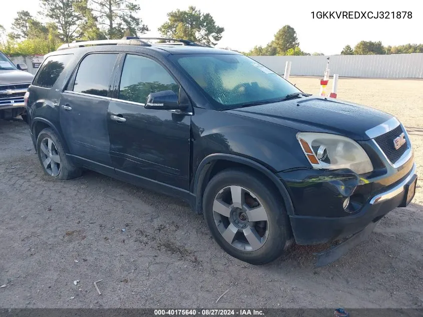 1GKKVREDXCJ321878 2012 GMC Acadia Slt-1