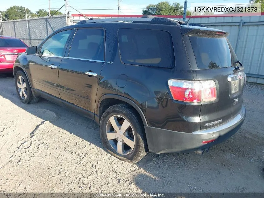 2012 GMC Acadia Slt-1 VIN: 1GKKVREDXCJ321878 Lot: 40175640